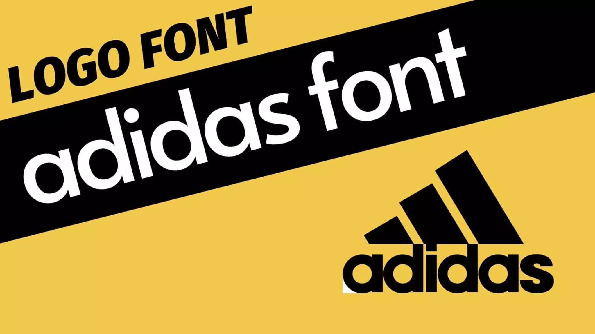 Adidas Font and adidas logo
