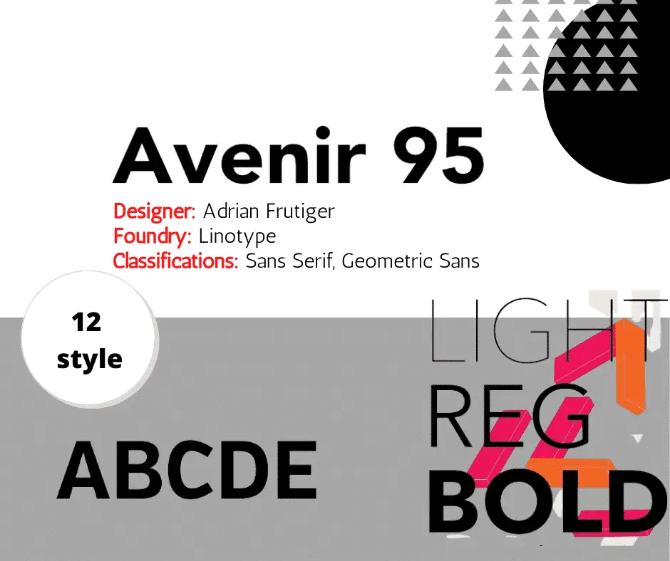 Avenir 95 Font