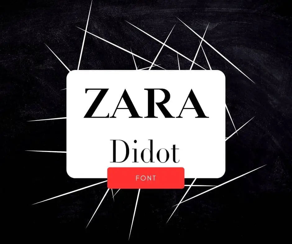 Zara font