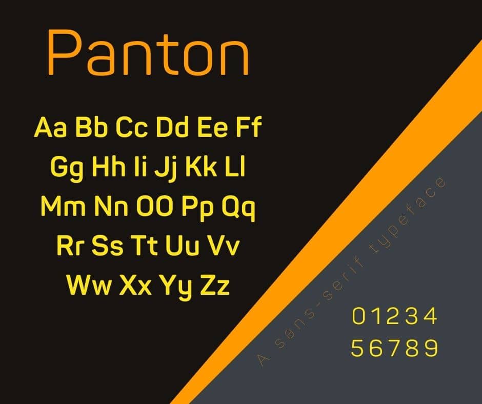 Panton Font View