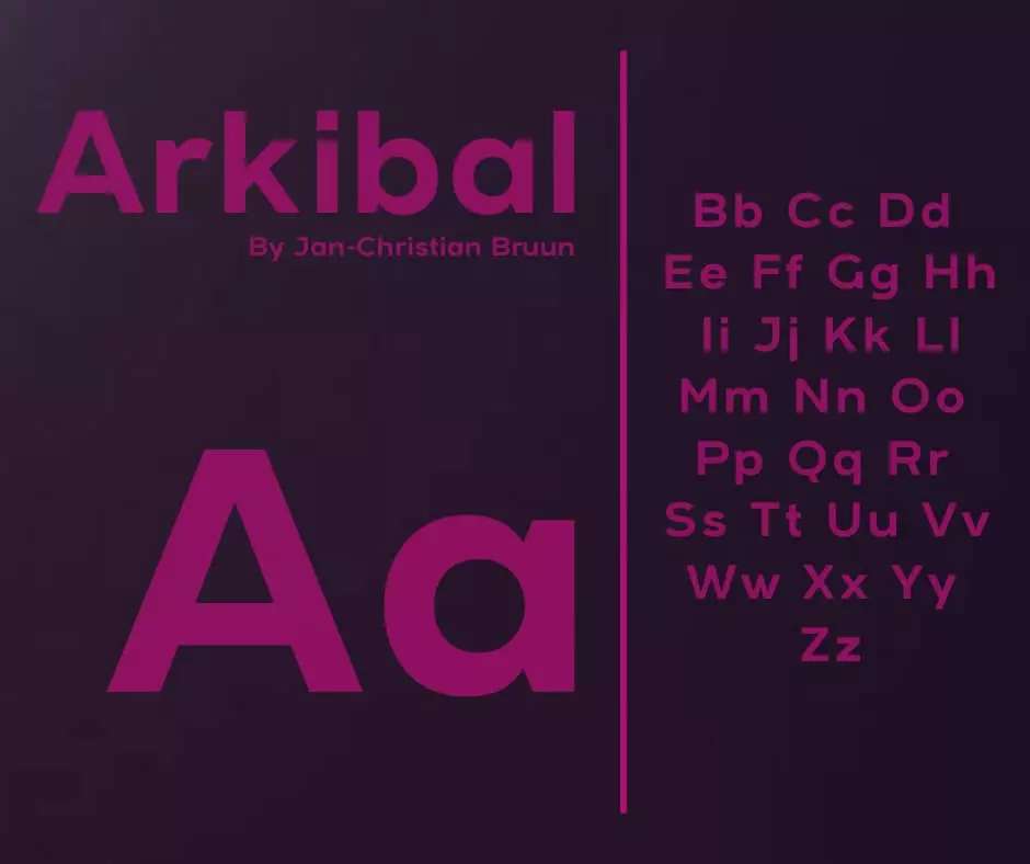 Arkibal Font View