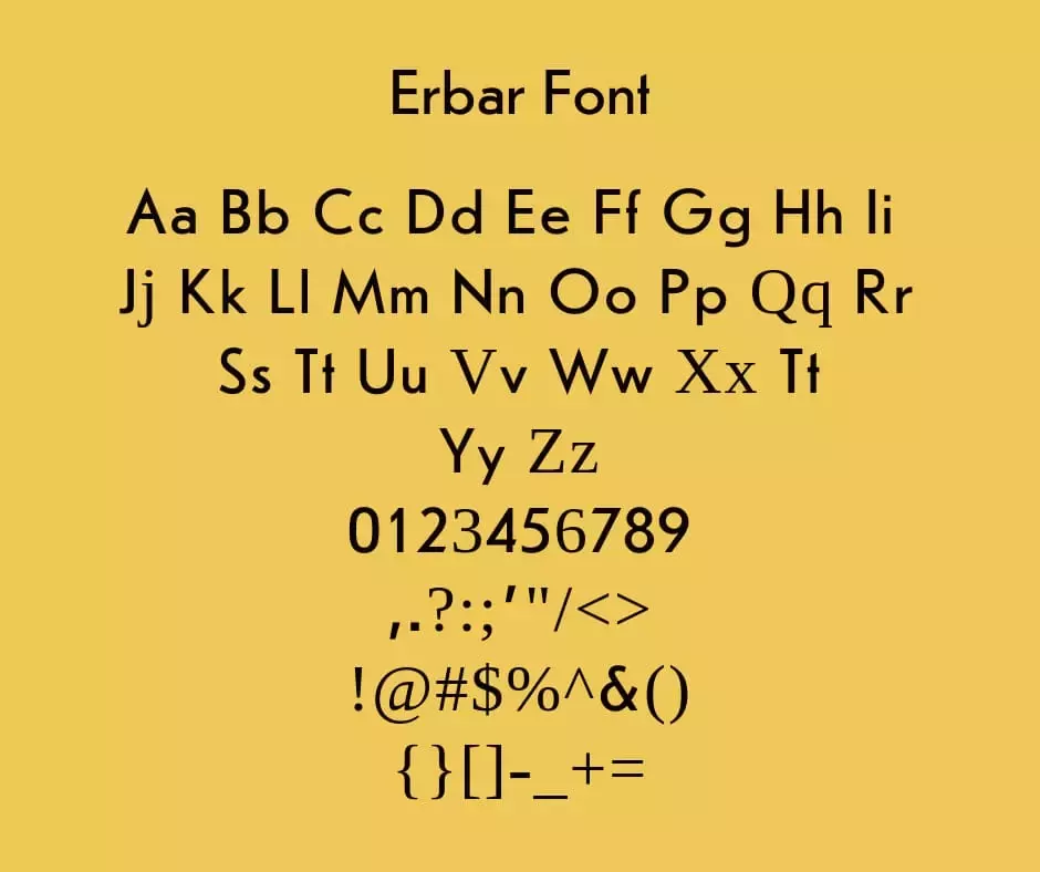 Erbar-Font-View