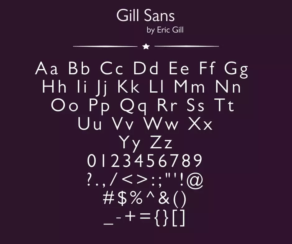 Gill-Sans-Font-View