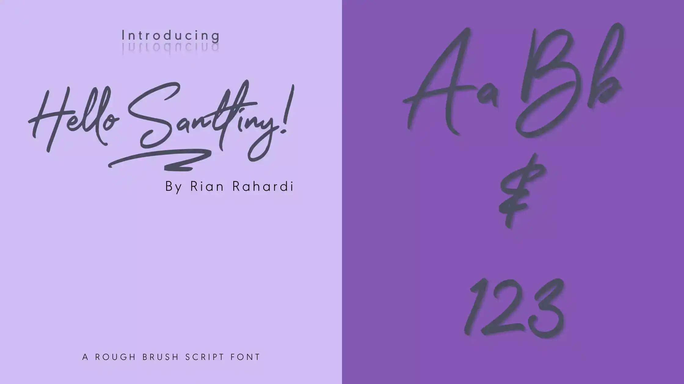 Hello Santtiny Brush Script Font Download