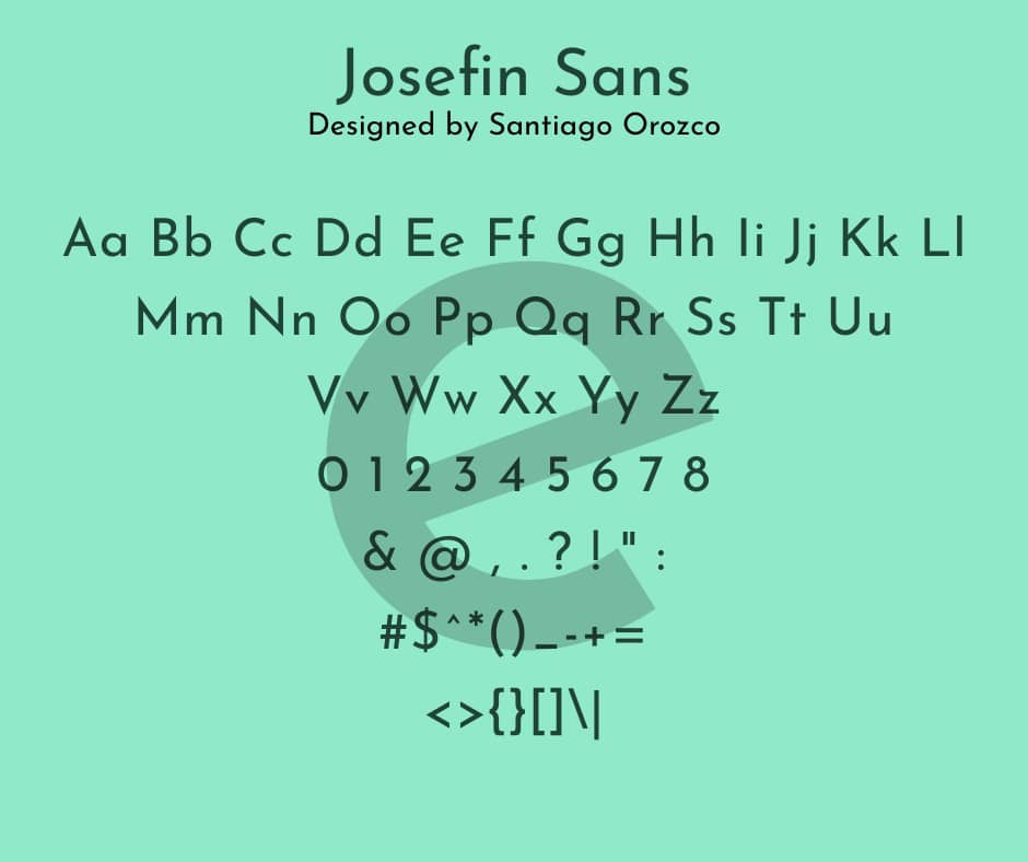 Josefin Sans Font View