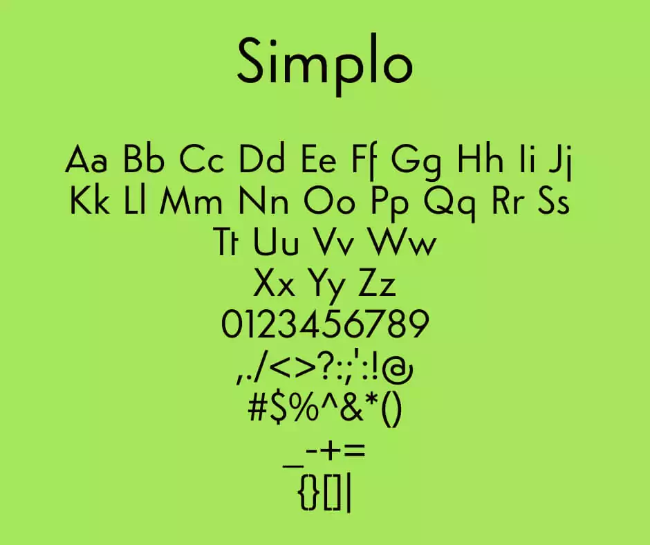 Simplo-Font-View