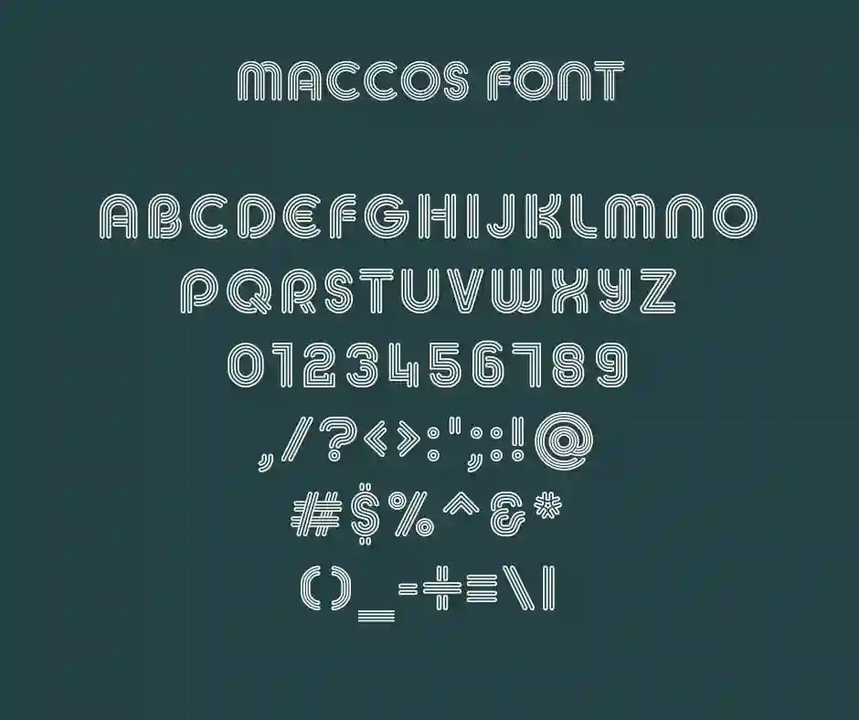 Maccos Font View