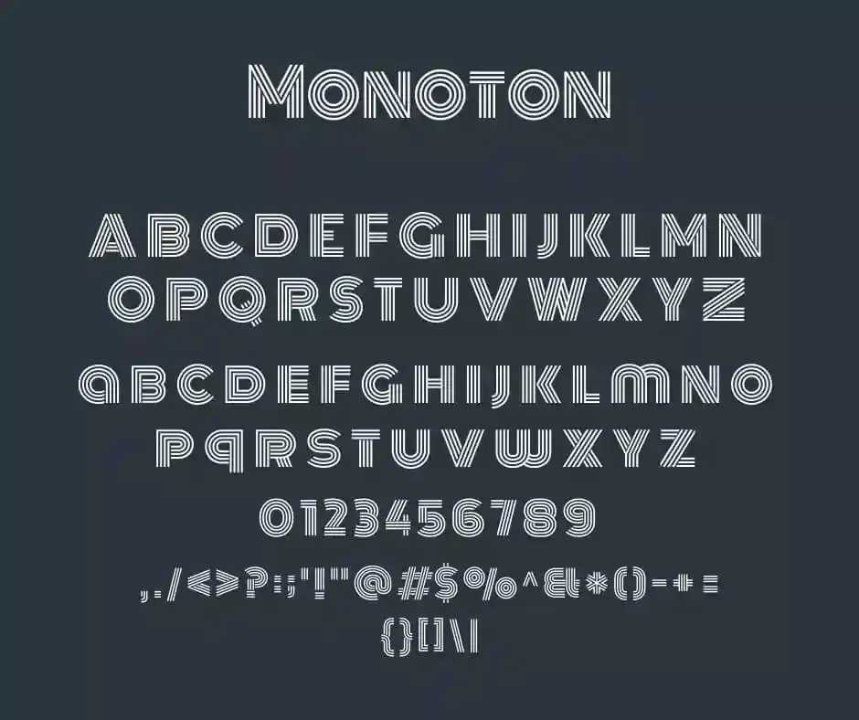 monoton font photoshop download