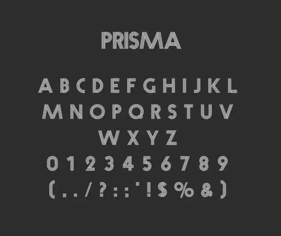 Prisma Typeface