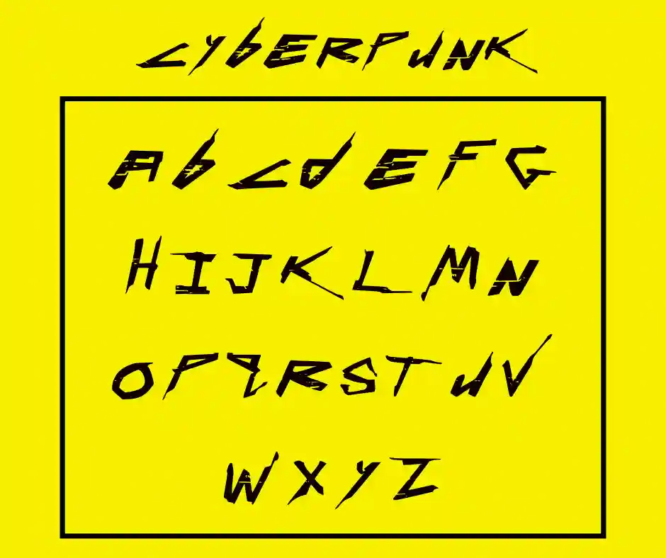 Cyberpunk Font View