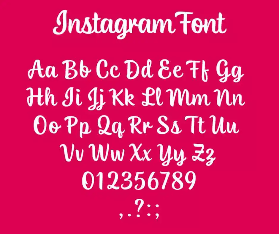 Instagram-Font-View