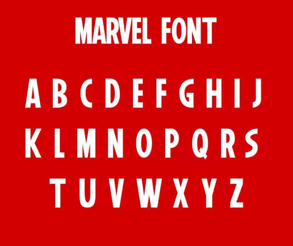 Marvel Font View