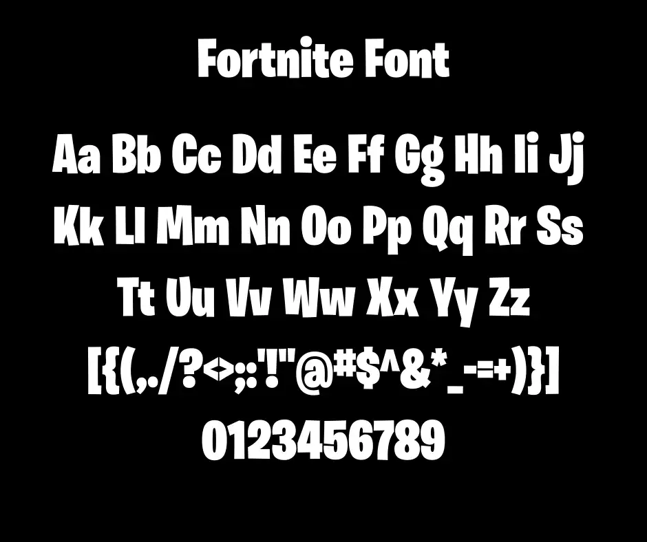 Download Fortnite Font - Free Fonts Lab