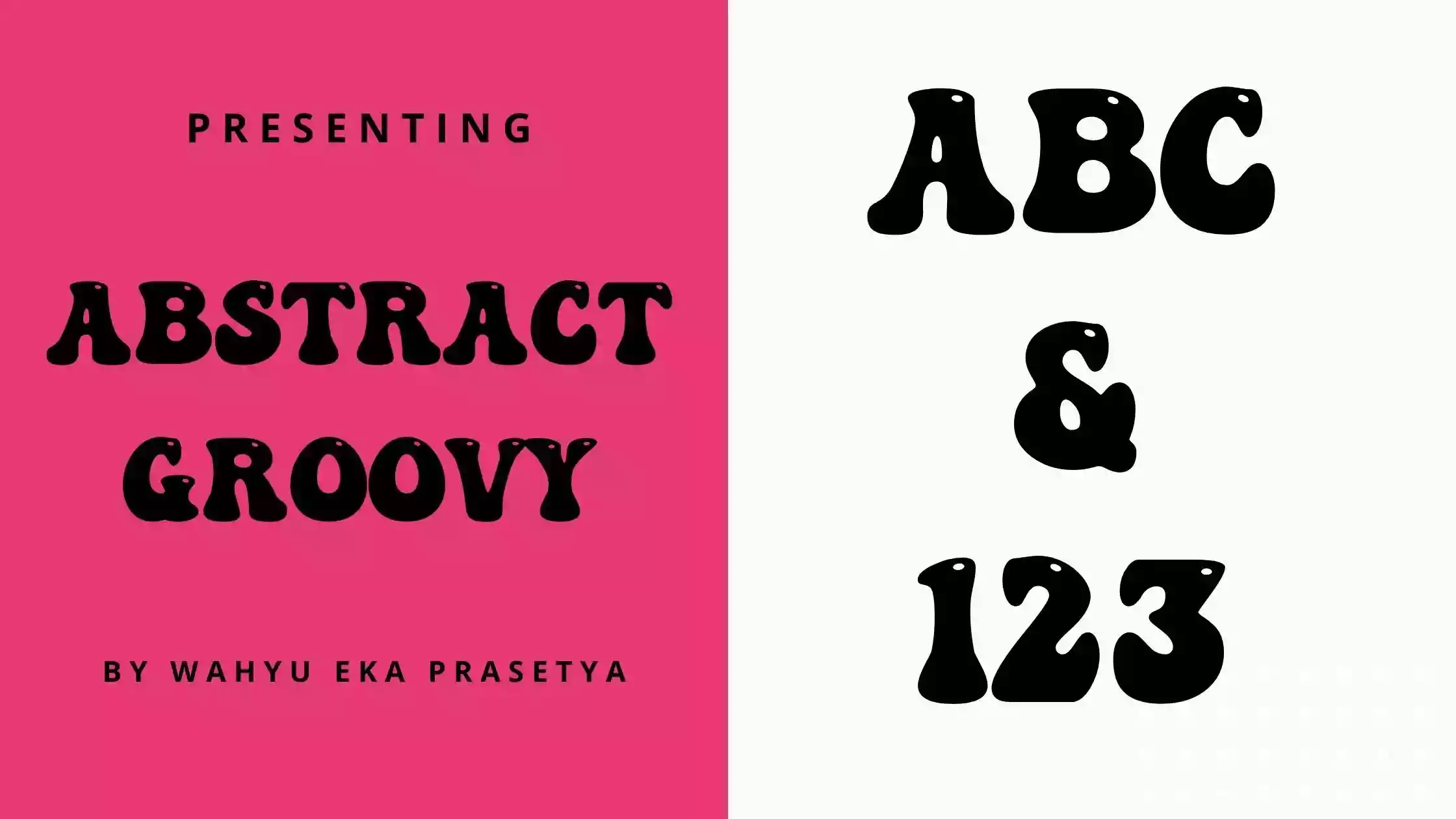 Abstract Groovy Font