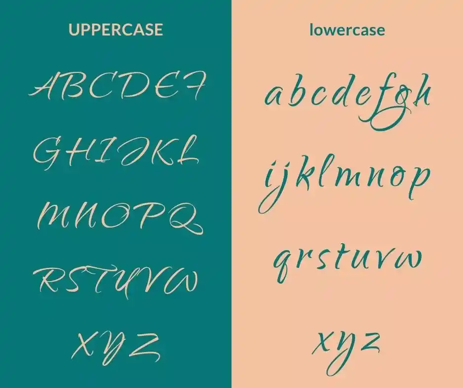 Qwigley Font Character Map