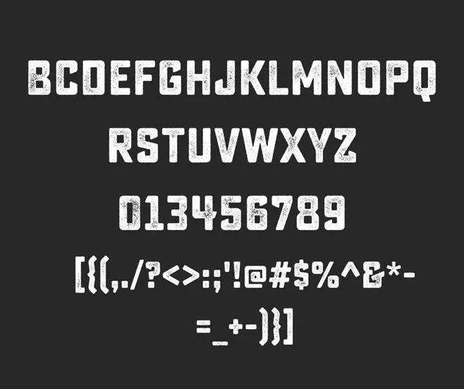 Sucrose font character map