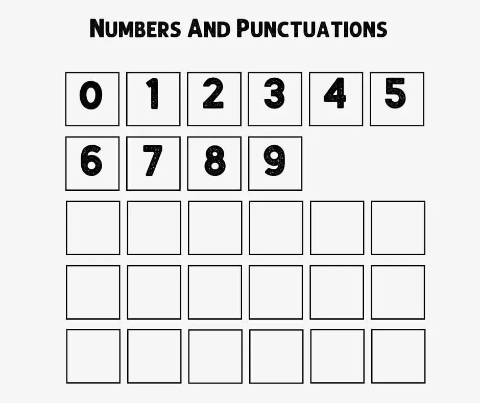 Balbeer Font Numbers And Punctuations