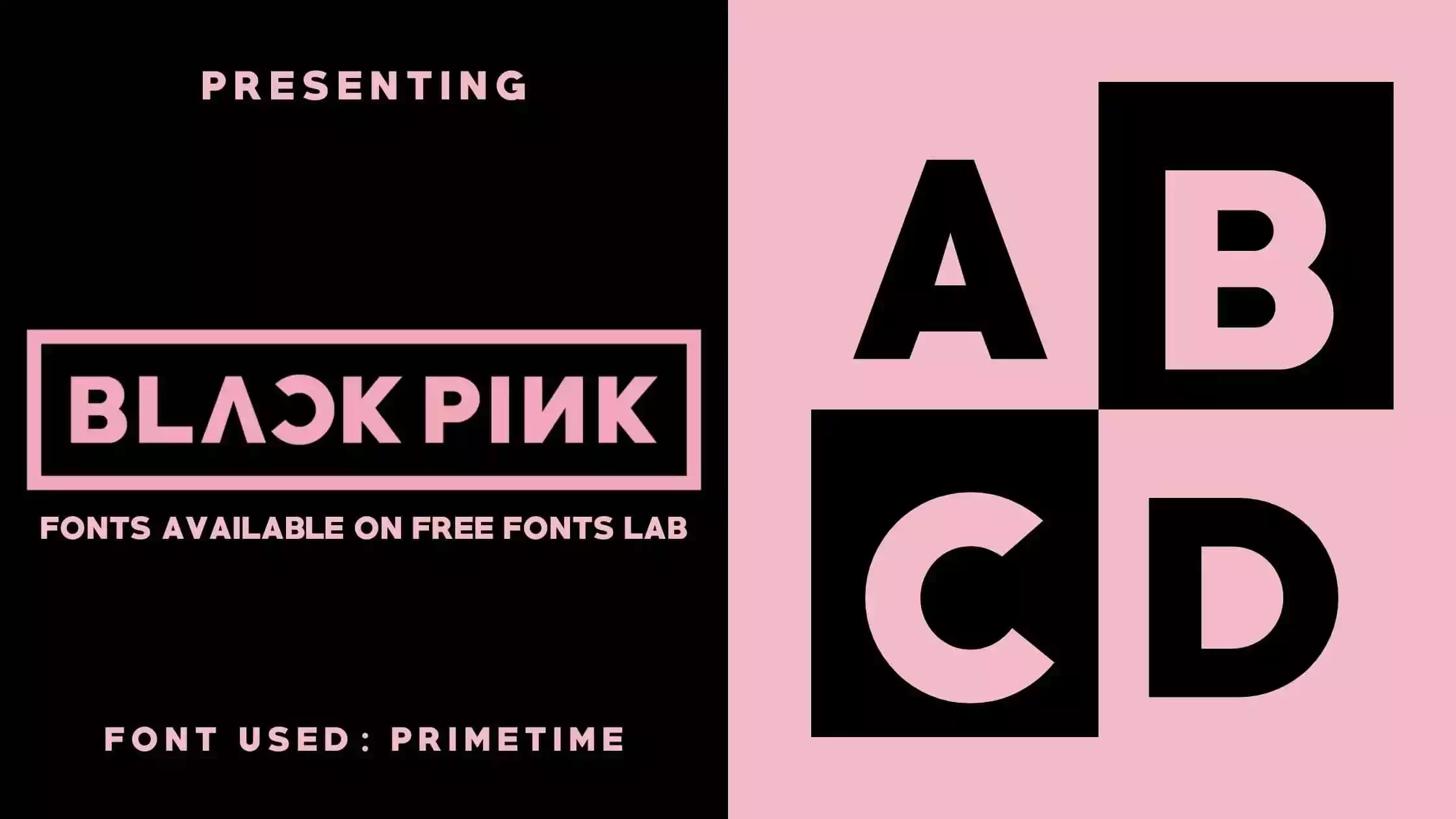 Black Pink Font Download