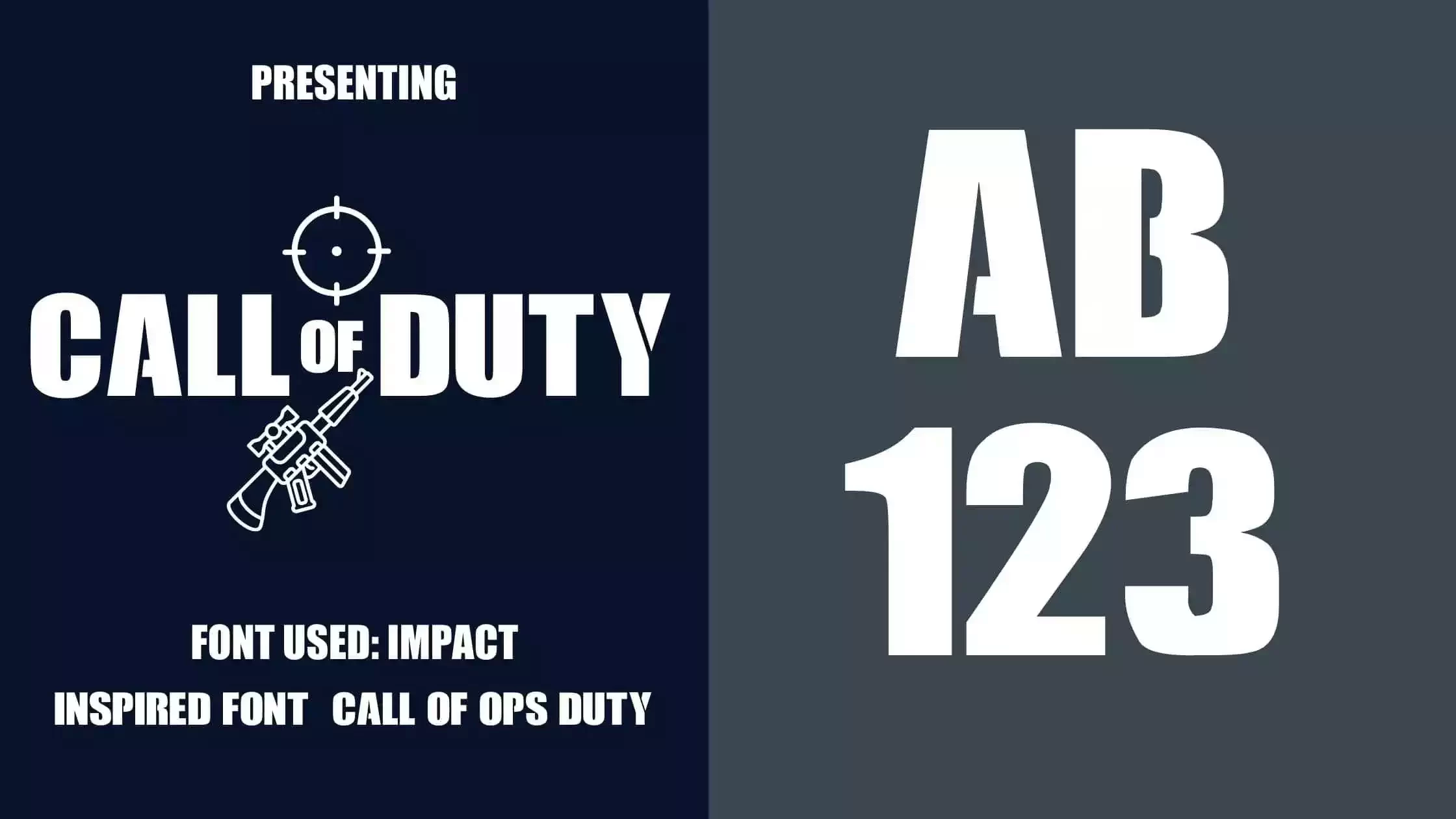 Call of Duty Font Download Free