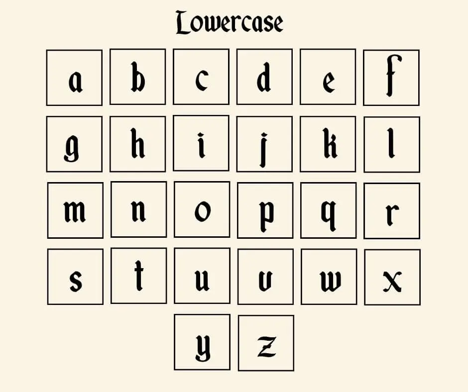 Disneyland Font Lowercase Letters
