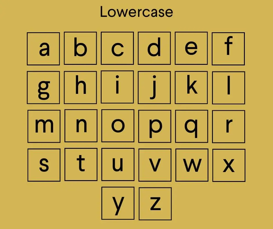 Larsseit Font Lowercase Letters