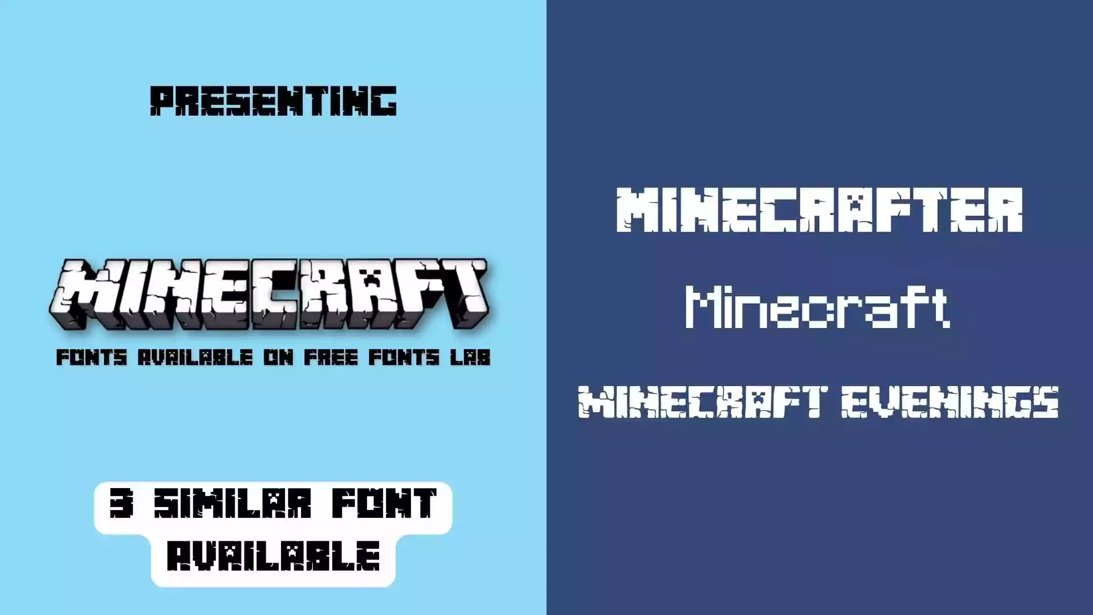 Minecraft by Craftron Gaming Font Download