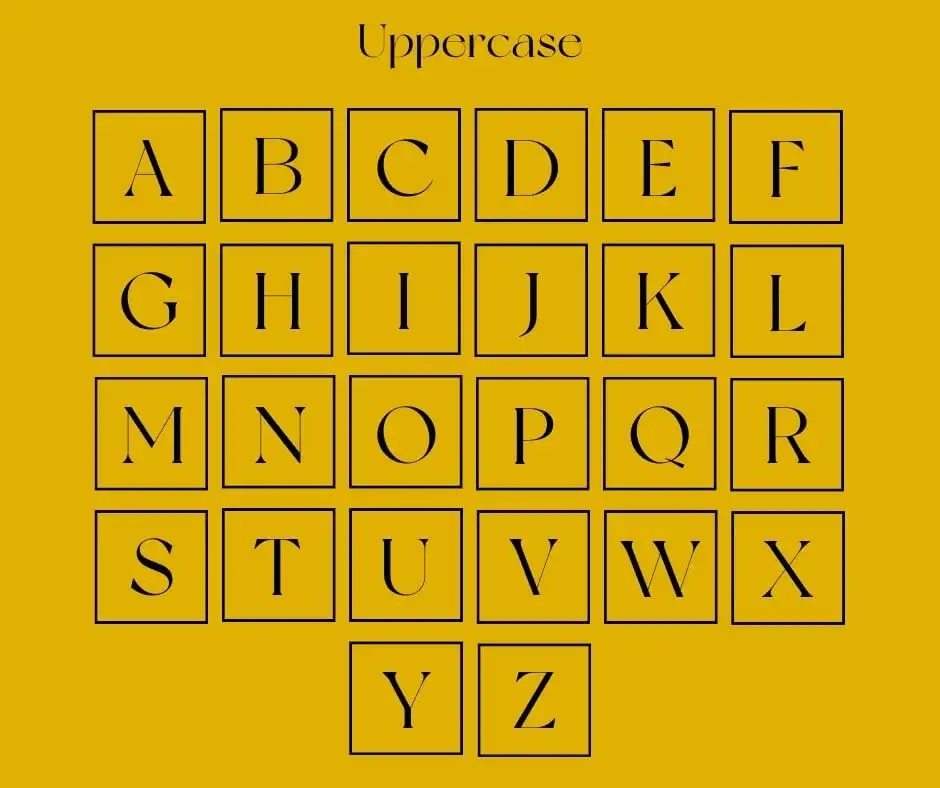 New York Font Uppercase Letters