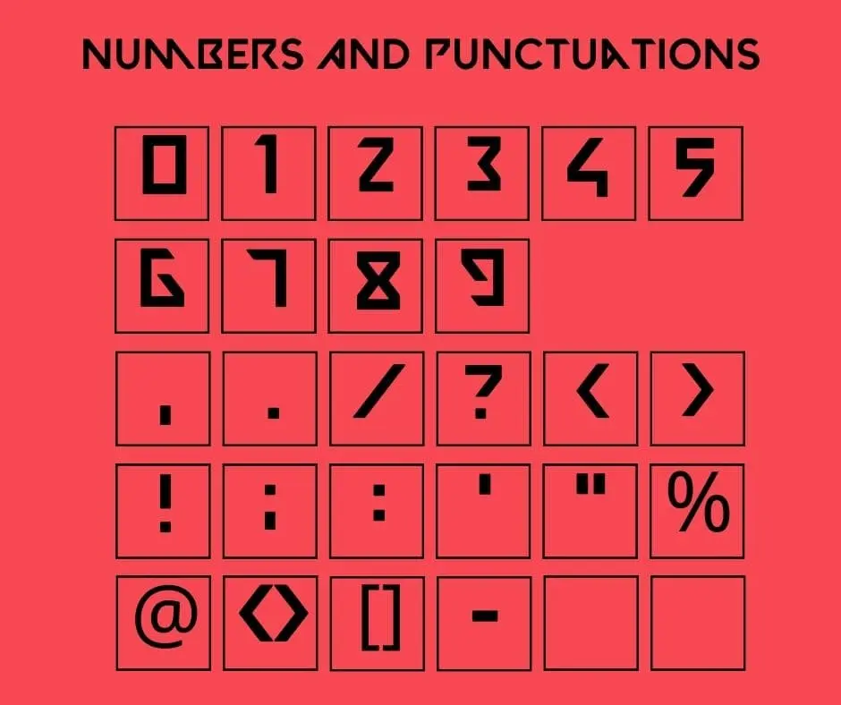 Valorant Font Numbers and Symbols