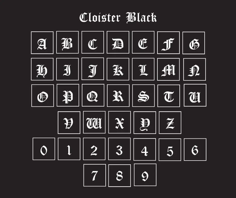 Cloister Black Font