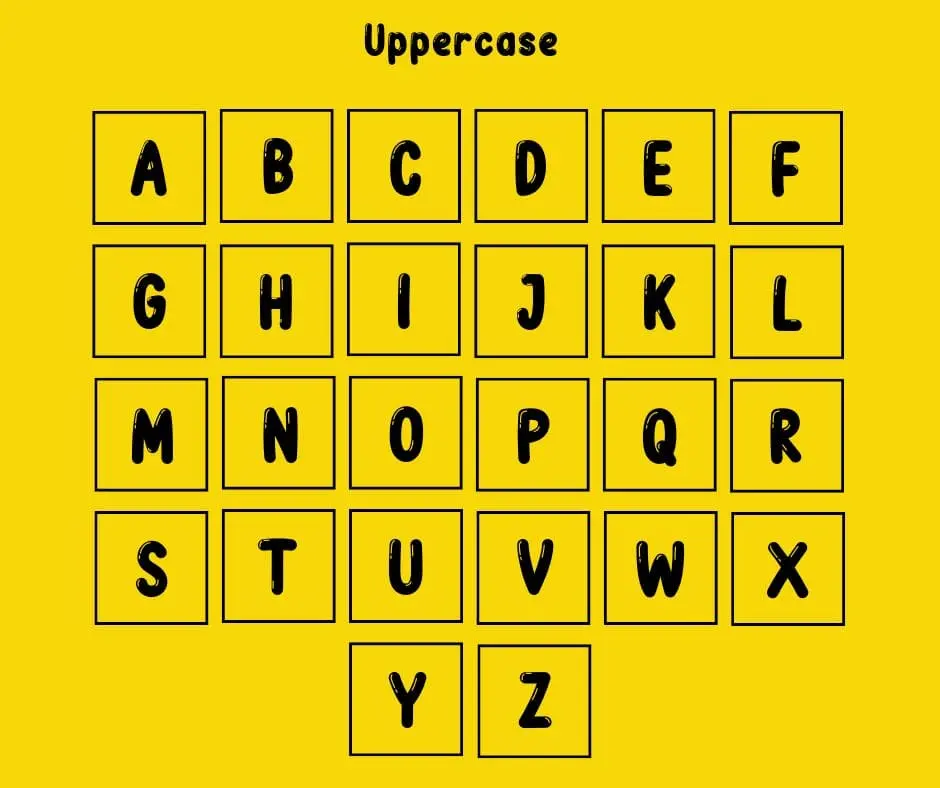 Cocomelon Uppercase Letters
