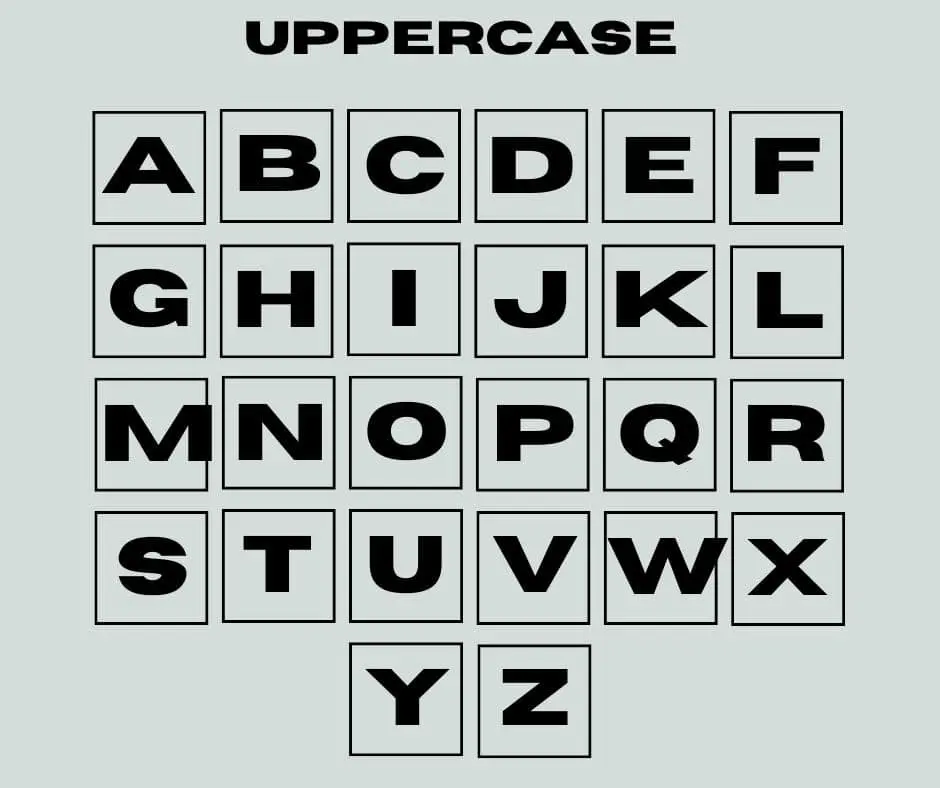 Horizon Font Uppercase Letters