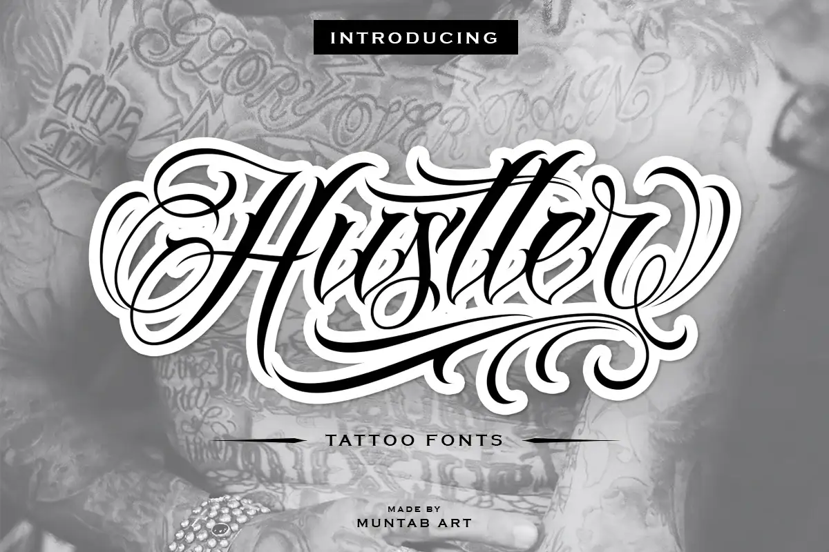 Hustler Font Buy Box