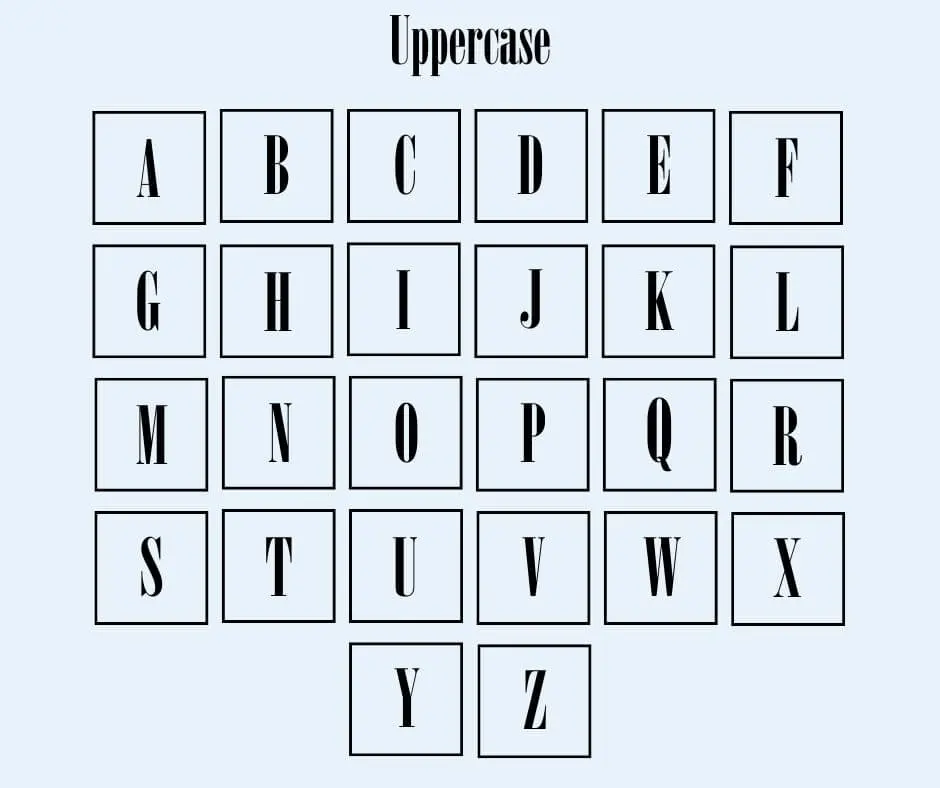 Mama mia font Uppercase letters