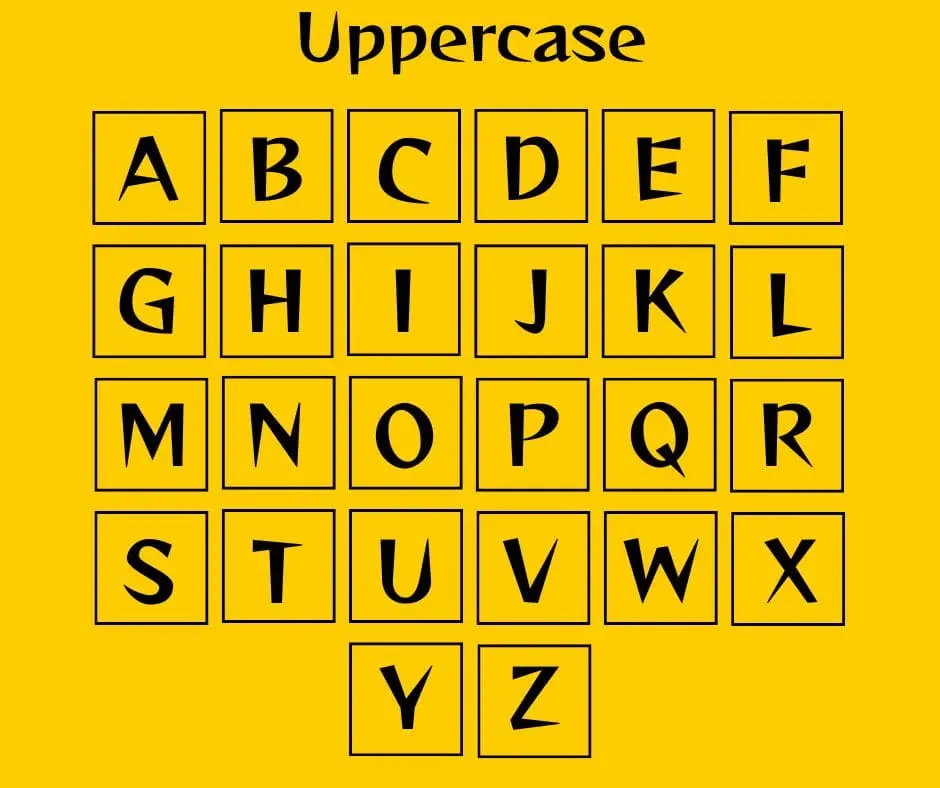 Reggae Font Uppercase letters