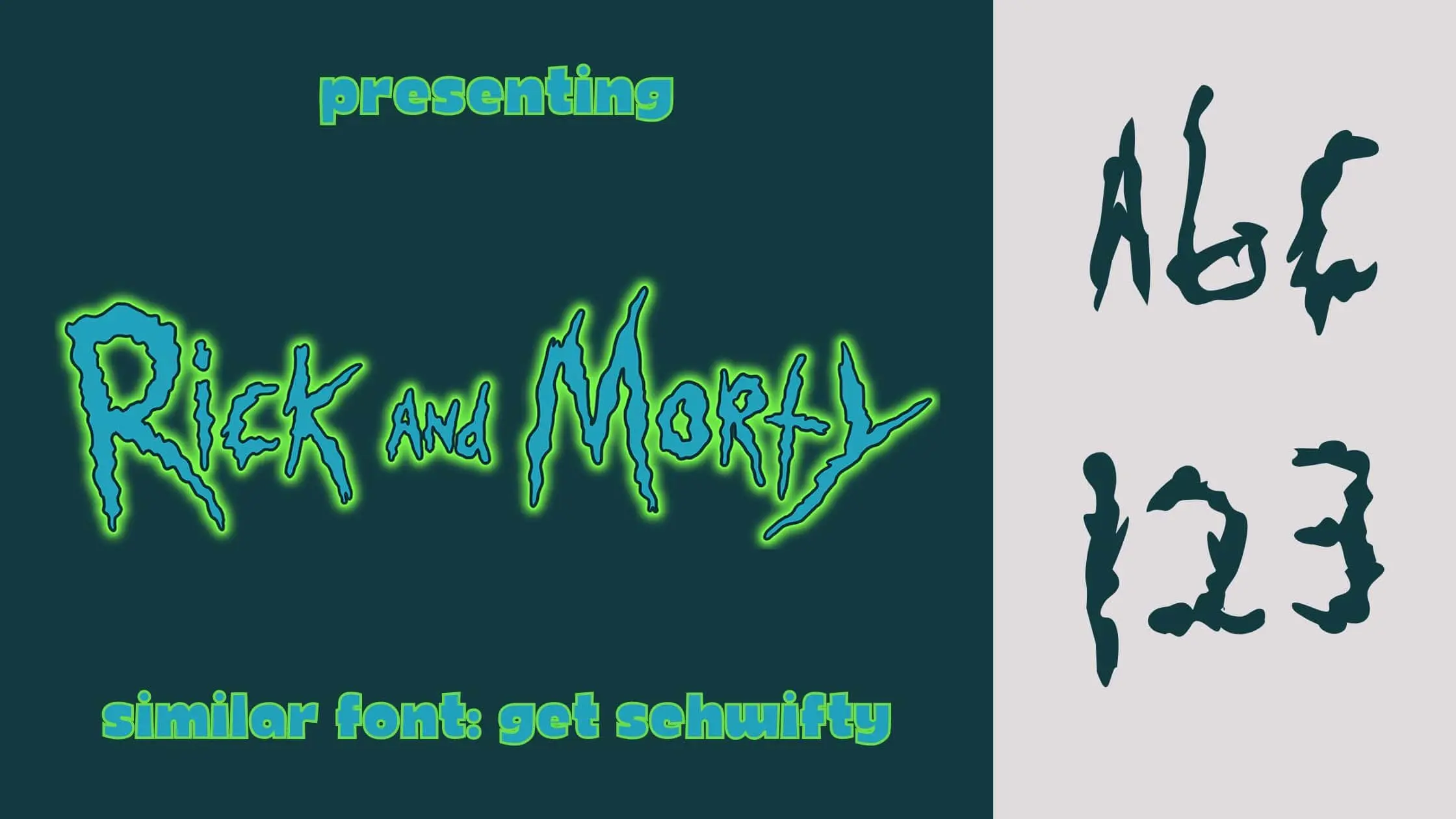 Rick and Morty Font
