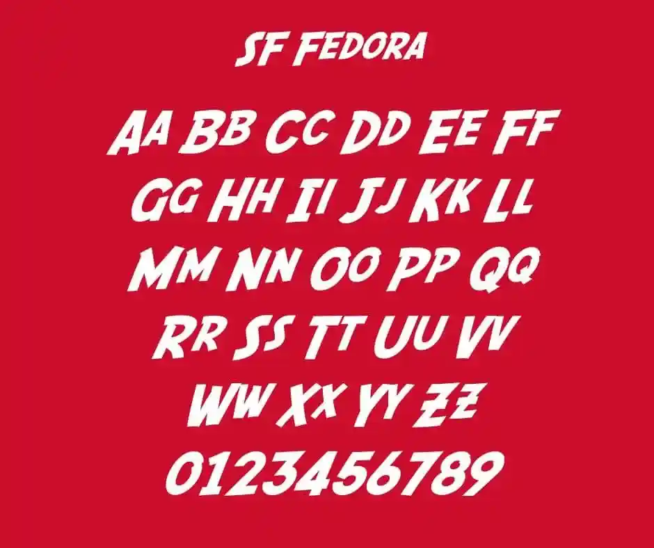 SF Fedora Font