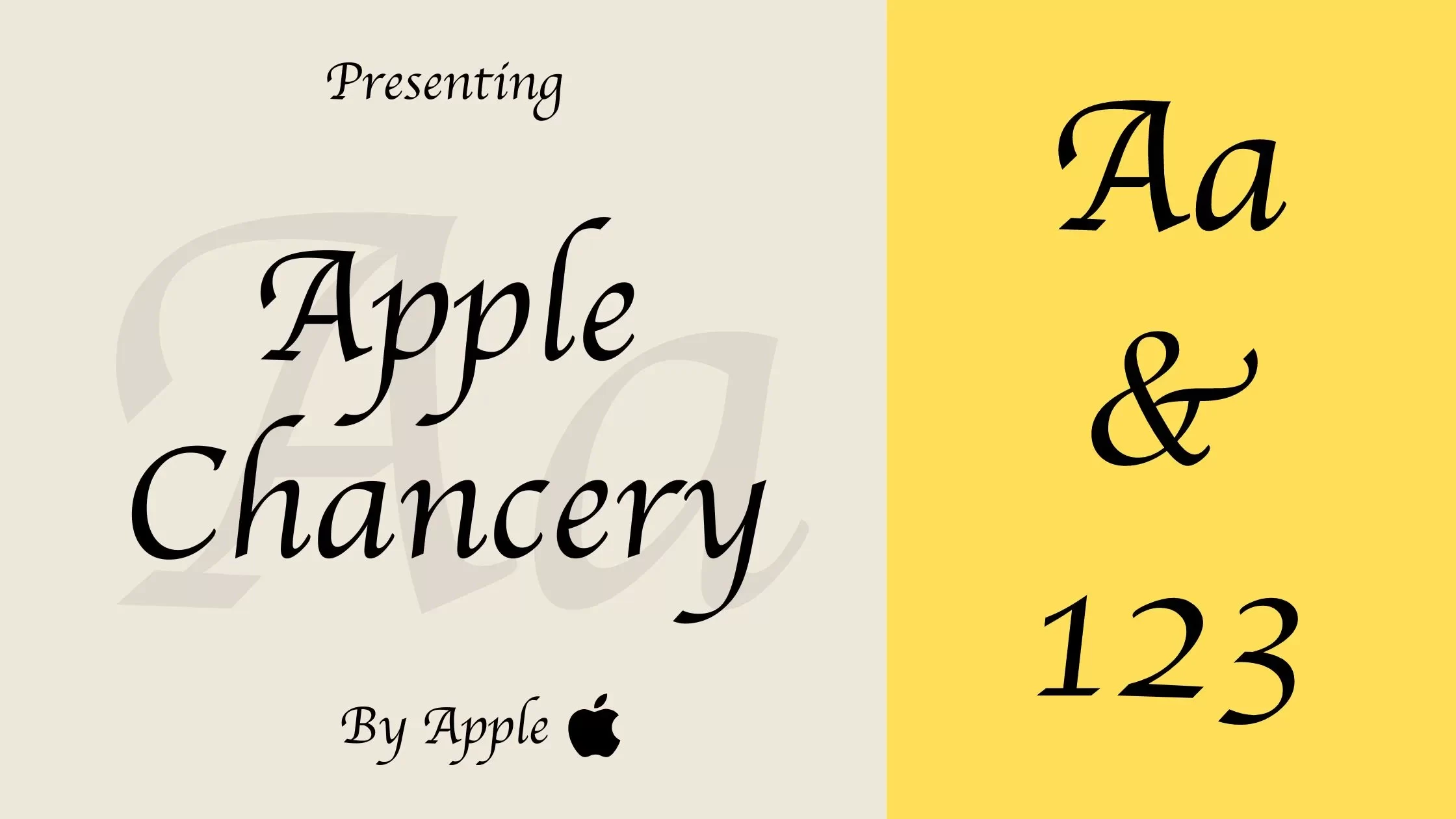 Apple Chancery font