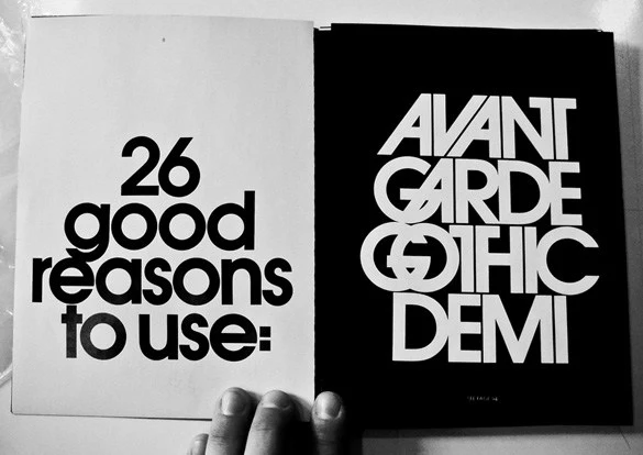 Avant Garde Font View 2