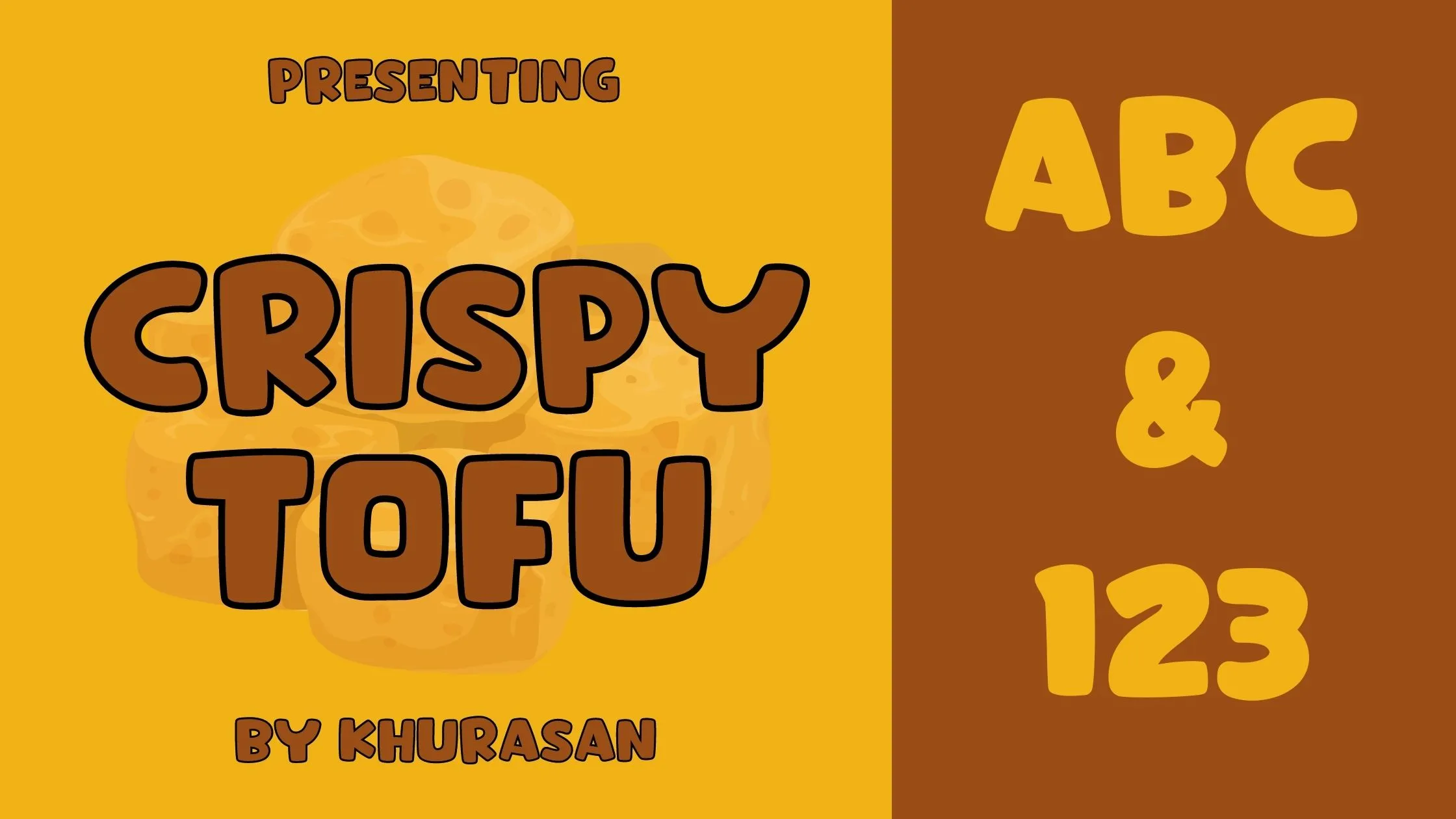 Crispy Tofu font