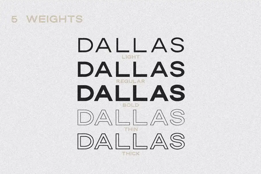 Dallas Font Styles