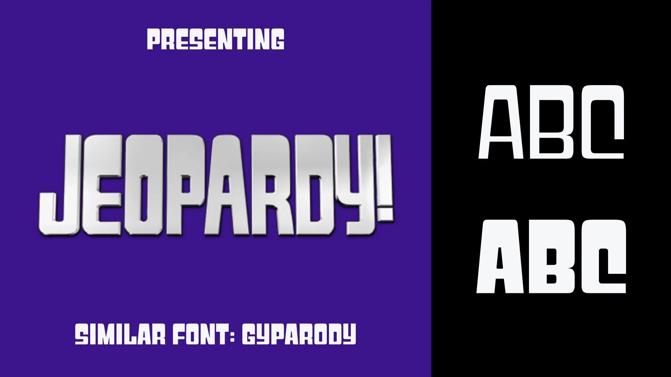 Jeopardy Font