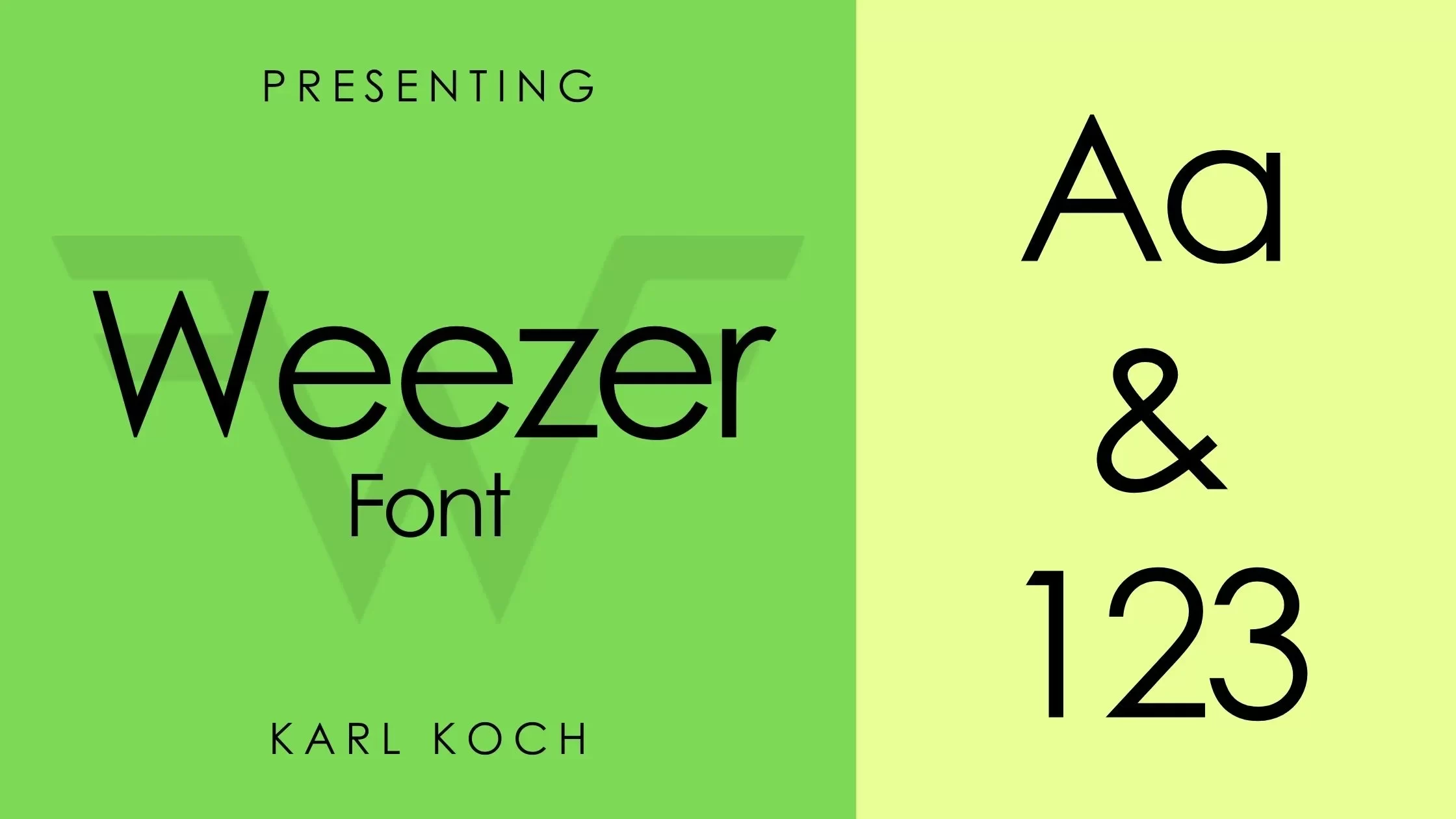 Weezer font