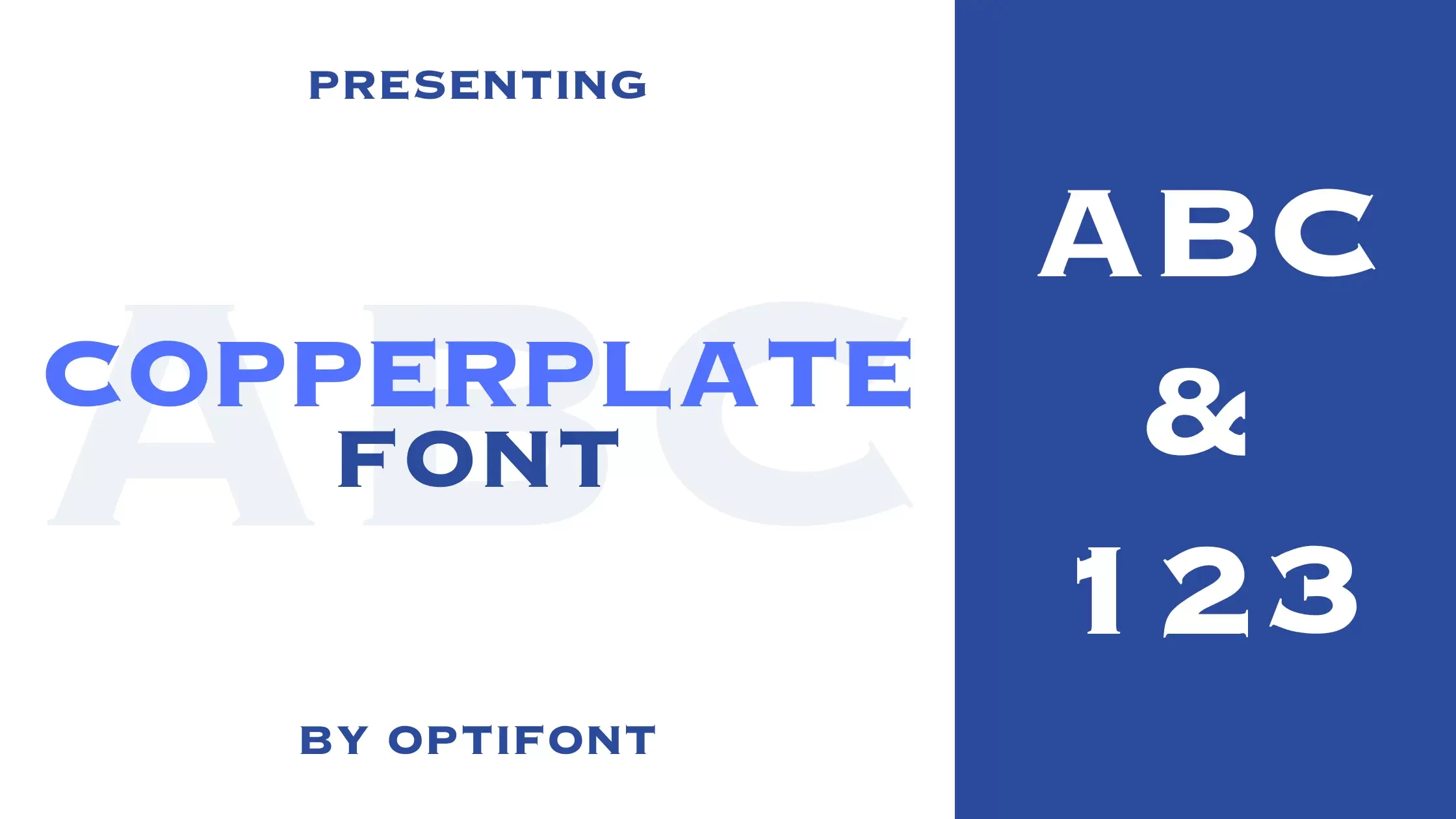 Copperplate font