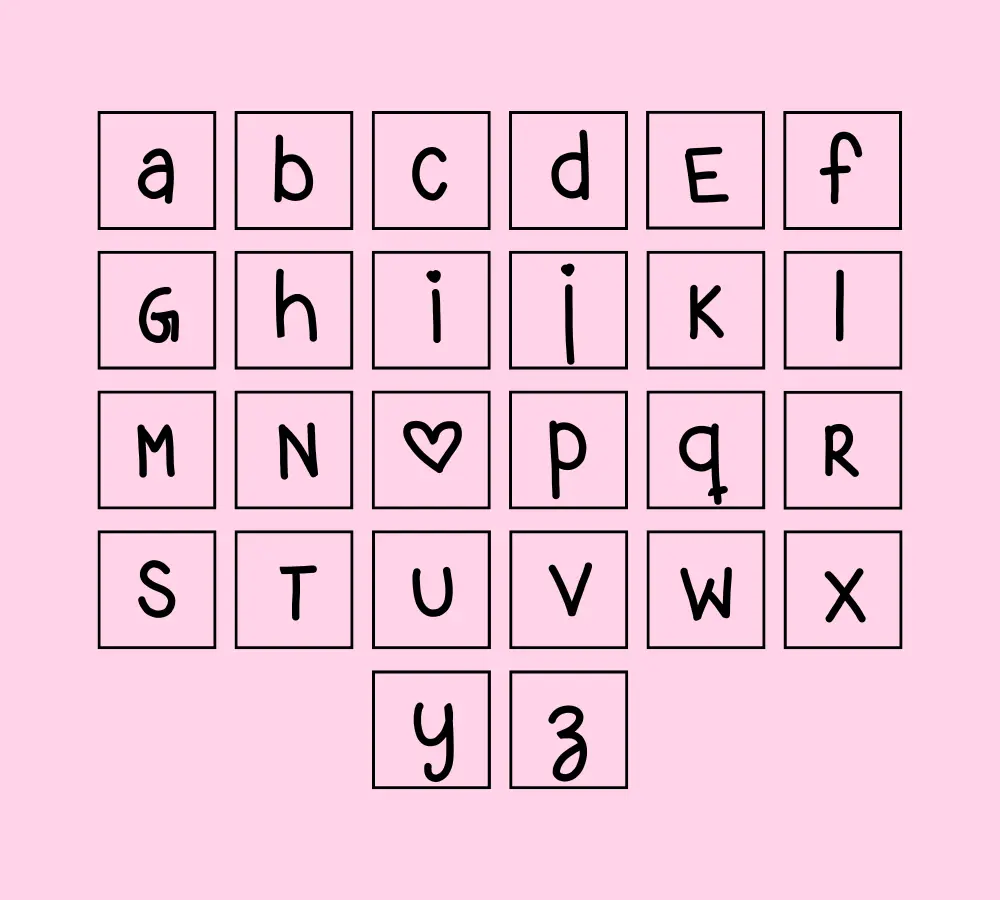 Love font View 2