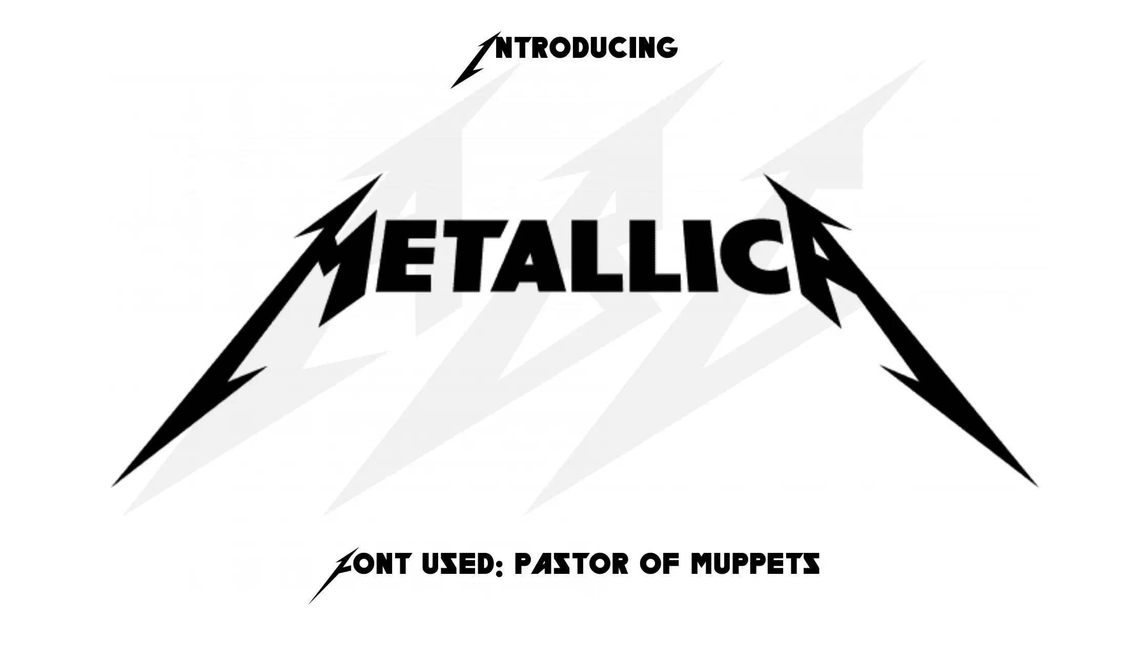Metallica font