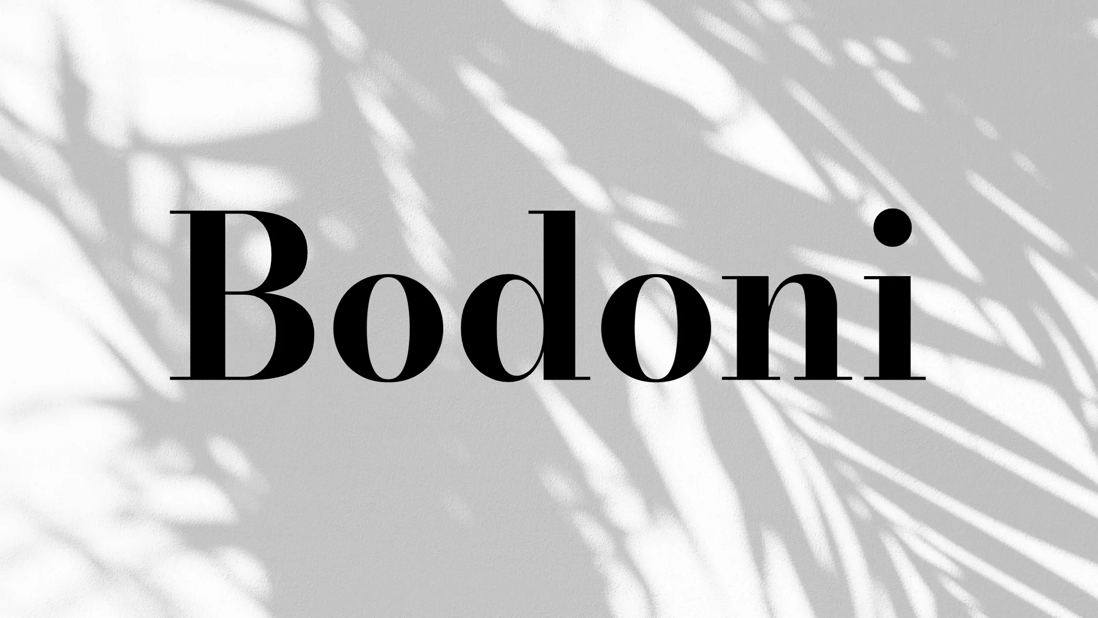 Bodoni font