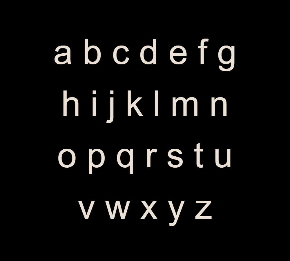 Arial Font 3
