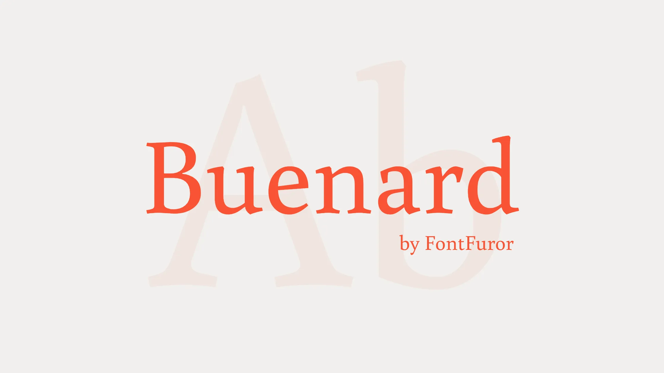 Buenard Font