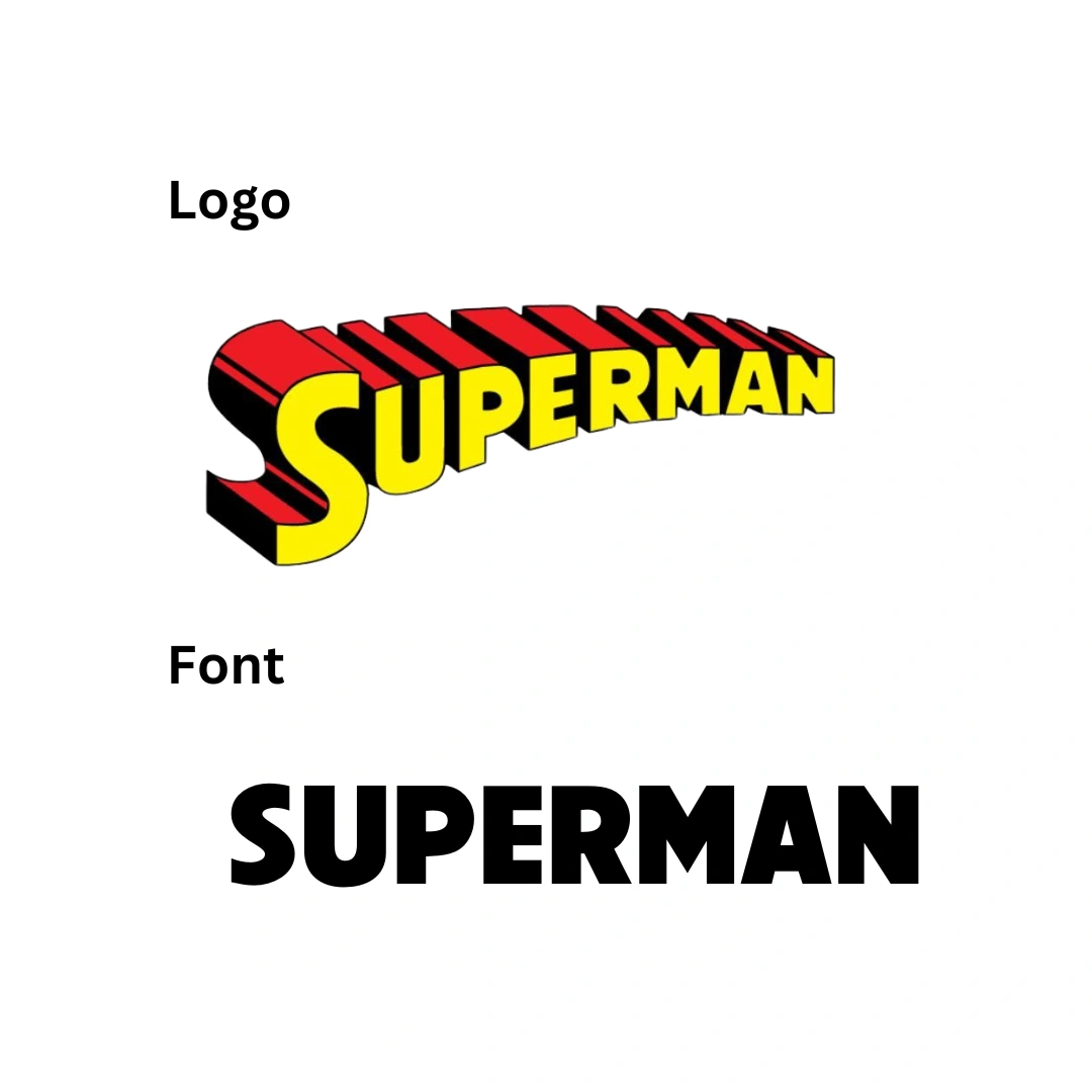 Superman Font and logo