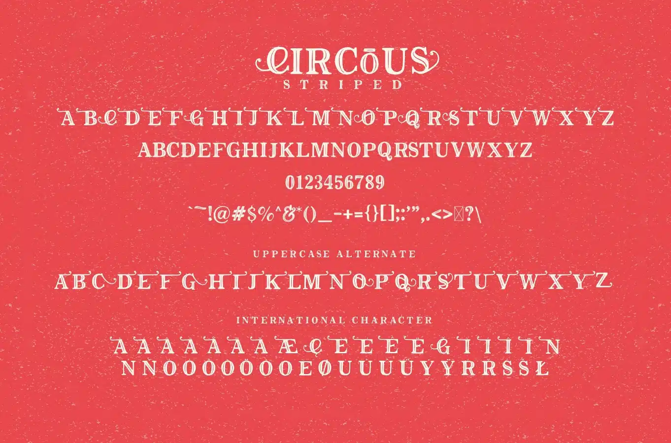 Circus Display Font View 3